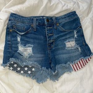 Denim shorts